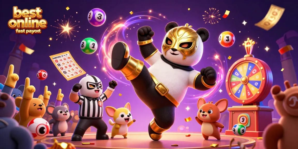 Experience the excitement of the best online casino fast payout with vibrant casino elements and cartoon characters.