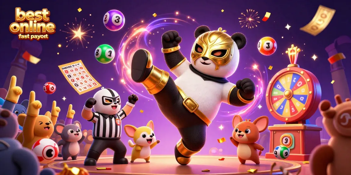 Experience the excitement of the best online casino fast payout with vibrant casino elements and cartoon characters.